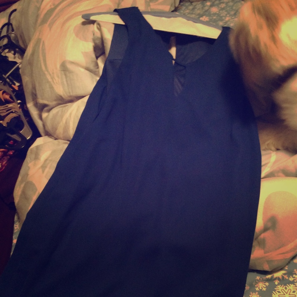 Royal blue shift dress